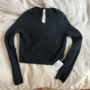 Lauren Manoogian rib crop crewneck